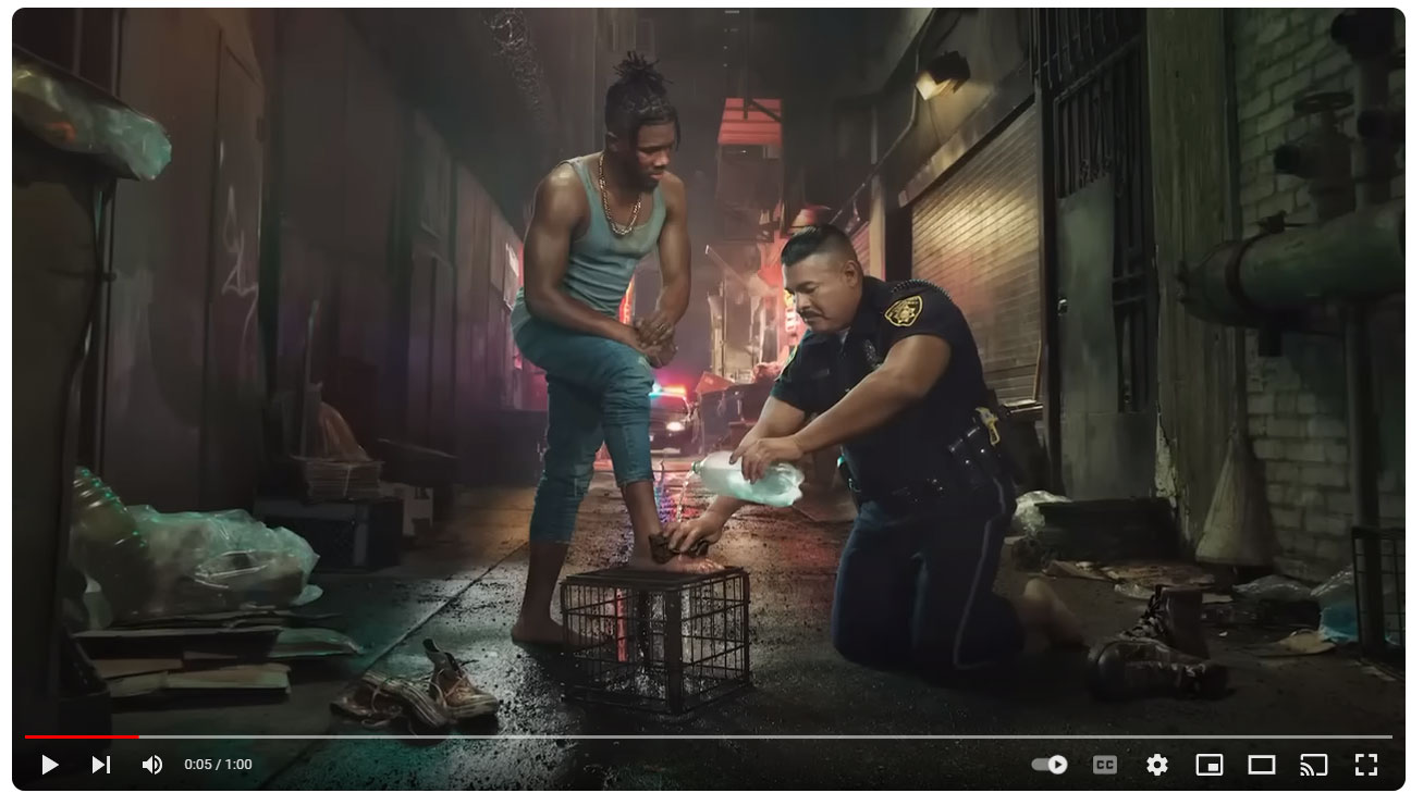 Thumbnail for video of Jesus washing feet commercial: Superbowl commercial