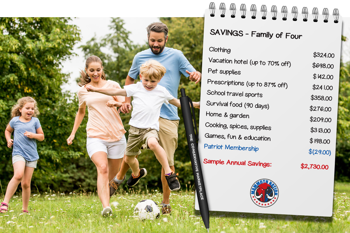 Savings - Family of Four List